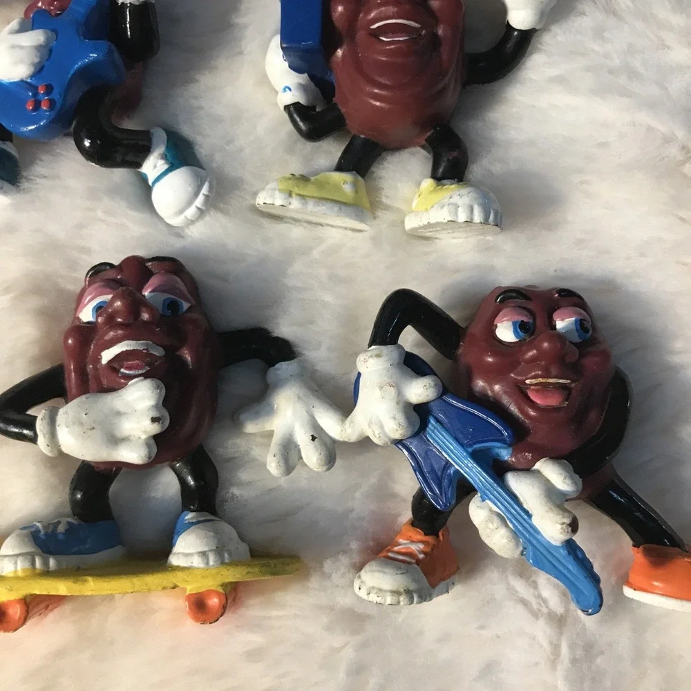 VTG Hardee's California Raisins 1980s, Music Skating Guitar Radio Lot of 12